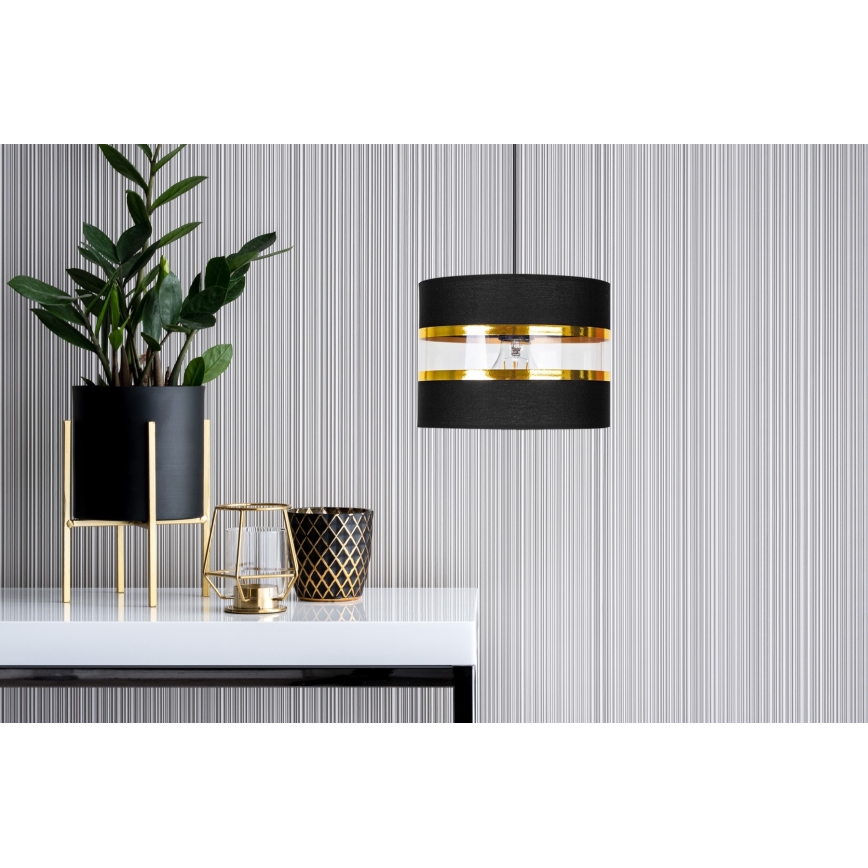 Полилей на въже LIND 1xE27/60W/230V черна