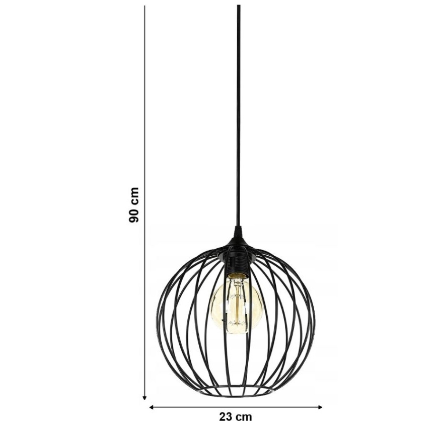 Полилей на въже MATT 1xE27/60W/230V
