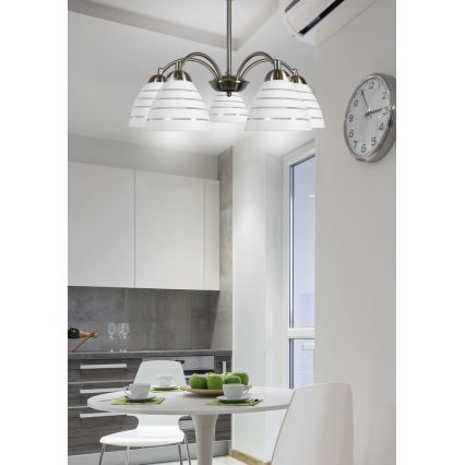 Полилей на въже ULI 5xE27/60W/230V