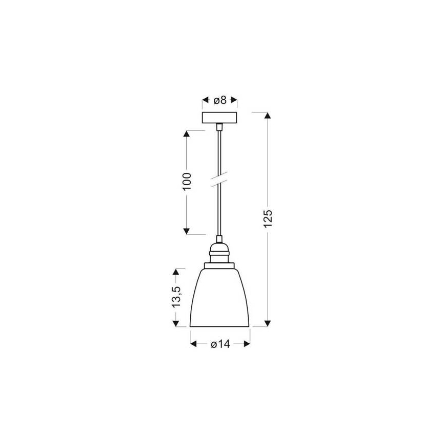 Полилей на въже VOICE 1xE27/40W/230V