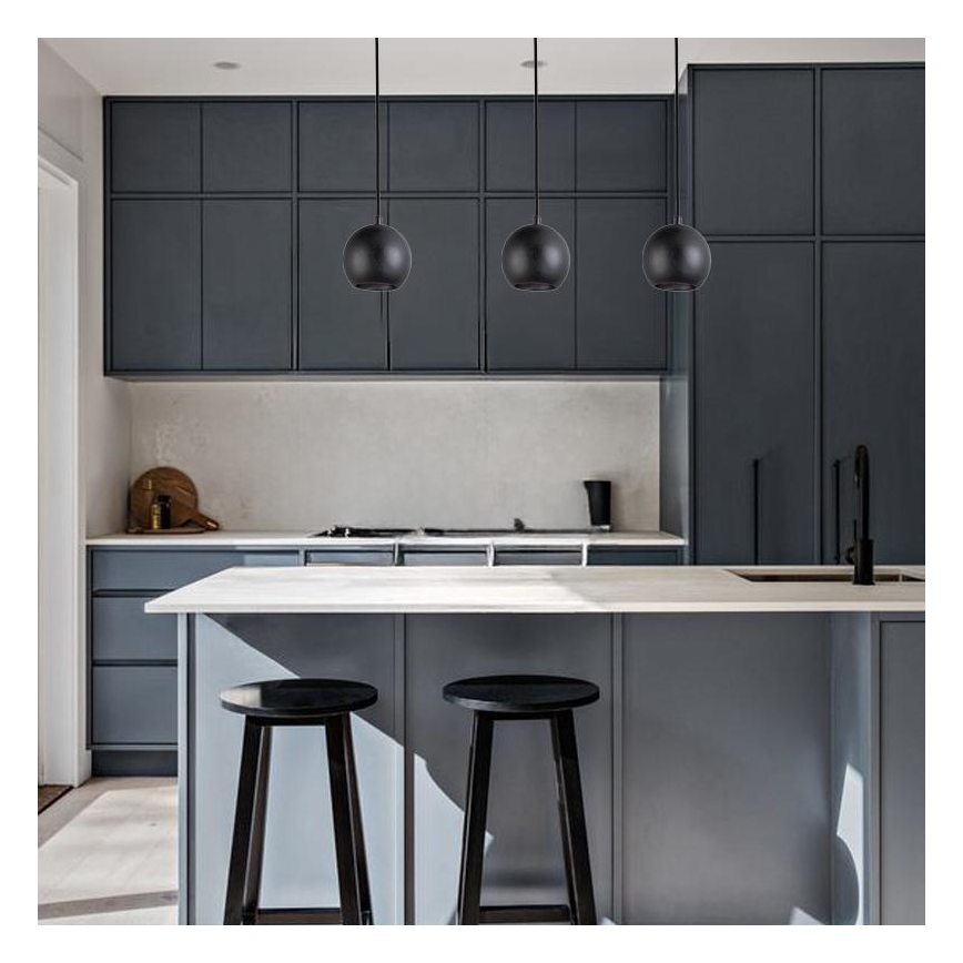 Полилей на кабел 1xGU10/10W/230V Ø 11 cm масив/ясен