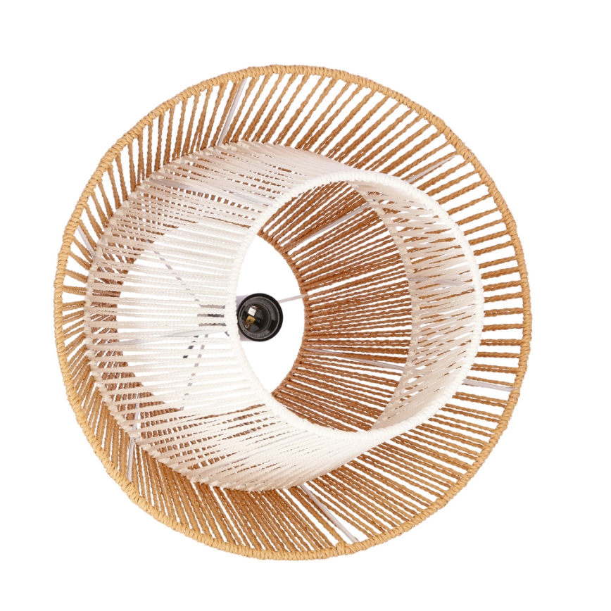 Полилей на кабел AFRICA 1xE27/40W/230V диаметър 40 cm кафяв/кремав