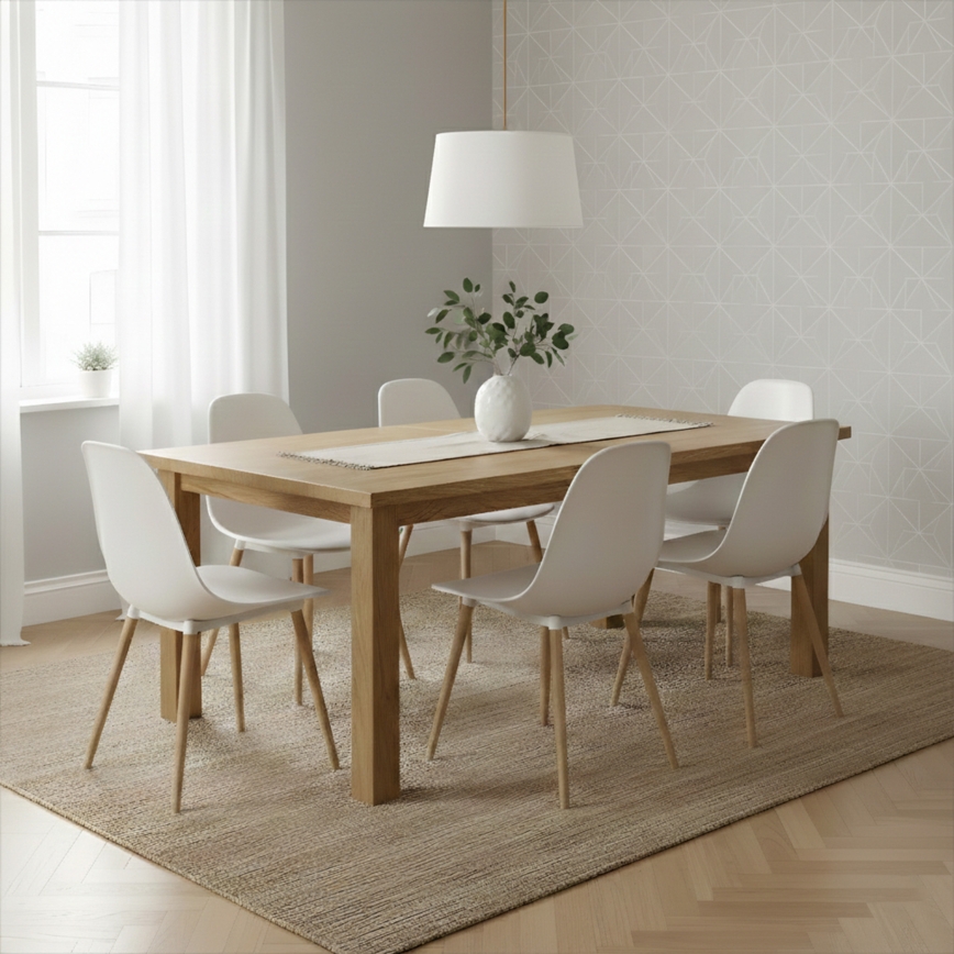 Полилей на кабел AIDA, 1xE27/60W/230V, Ø 35 cm, дъб/кафяв/бял