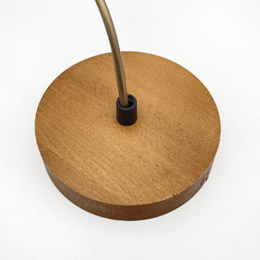 Полилей на кабел AIDA, 1xE27/60W/230V, Ø 35 cm, дъб/кафяв/бял