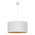 Полилей на кабел ALBA 1xE27/15W/230V диаметър 40 см бял/златист