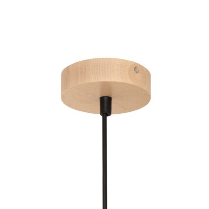 Полилей на кабел ALBA 1xE27/15W/230V Ø 20 см черен/кафяв
