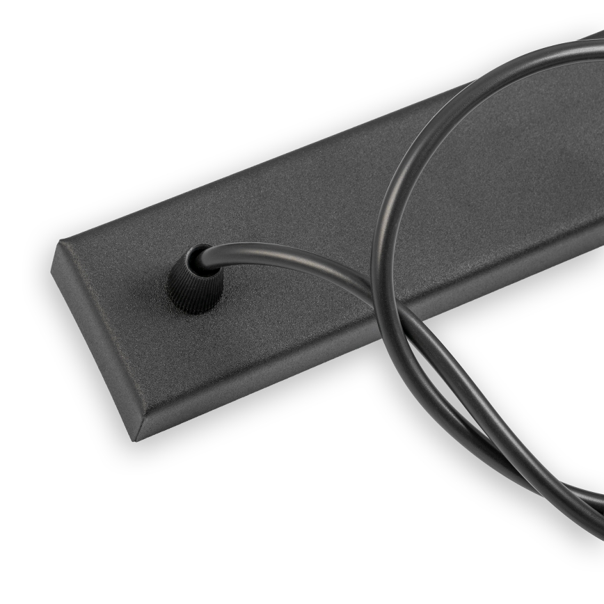 Полилей на кабел ALBA 3xE27/15W/230V черен/кафяв