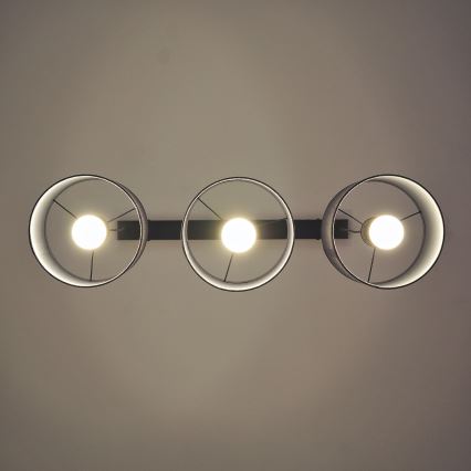 Полилей на кабел ALBA 3xE27/15W/230V, сив