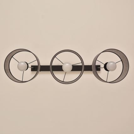 Полилей на кабел ALBA 3xE27/15W/230V, сив