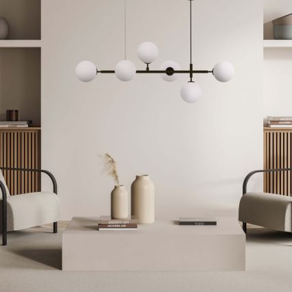 Полилей на кабел ALISA 6xE14/40W/230V черен