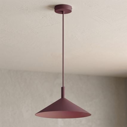 Полилей на кабел ANEGA 1xGX53/15W/230V Ø 30 см бордо