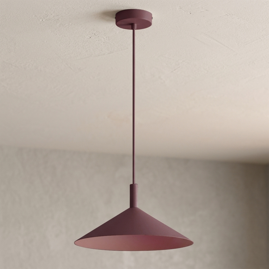 Полилей на кабел ANEGA 1xGX53/15W/230V Ø 30 см бордо