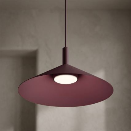 Полилей на кабел ANEGA 1xGX53/15W/230V Ø 30 см бордо