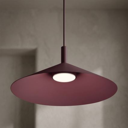 Полилей на кабел ANEGA 1xGX53/15W/230V Ø 40 см, бордо