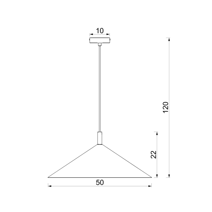 Полилей на кабел ANEGA 1xGX53/15W/230V Ø 50 см бордо