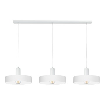 Полилей на кабел ARCANE 3xE27/60W/230V бял