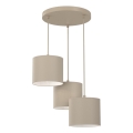 Полилей на кабел ARDEN 3xE27/15W/230V Ø 30 cm бежов