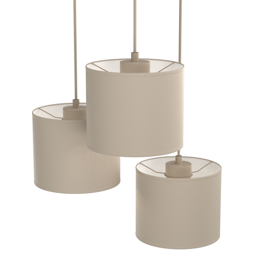 Полилей на кабел ARDEN 3xE27/15W/230V Ø 30 cm бежов