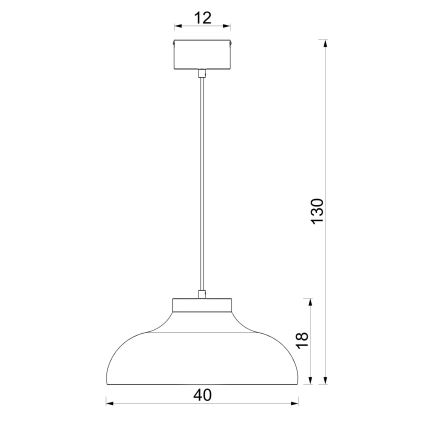 Полилей на кабел BASCA 1xE27/15W/230V бежов