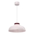 Полилей на кабел BASCA 1xE27/15W/230V крем/бордо