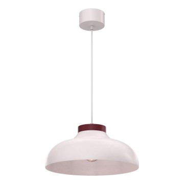 Полилей на кабел BASCA 1xE27/15W/230V крем/бордо