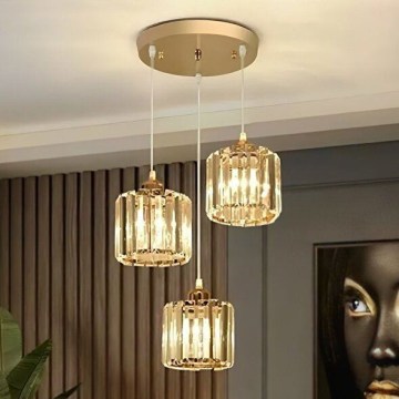 Полилей на кабел BELLA 3xE27/40W/230V златен
