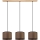 Полилей на кабел BENITA 3xE27/40W/230V кафяв/дъб