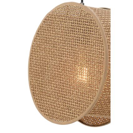 Полилей на кабел BIG DRUM 1xE27/60W/230V кафяв