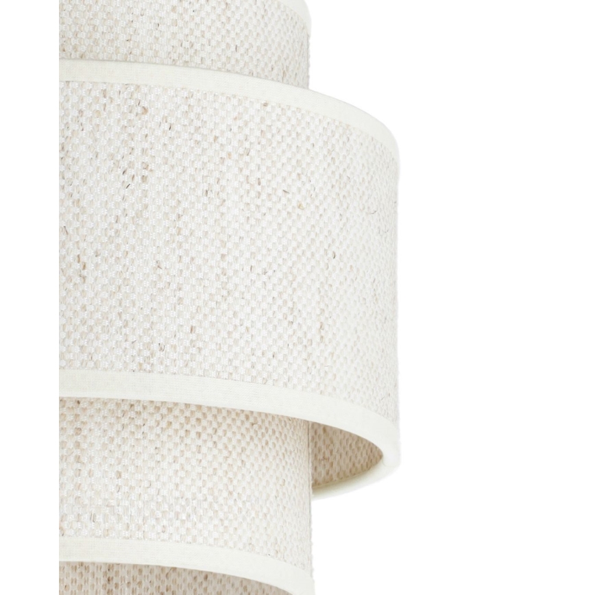 Полилей на кабел BOHO 1xE27/60W/230V Ø 40 см бял