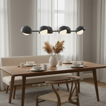 Полилей на кабел BOOM 6xG9/8W/230V черен