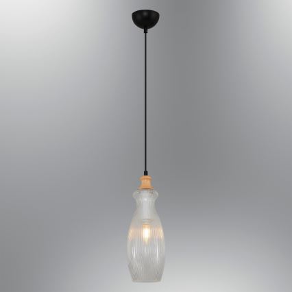 Полилей на кабел BOTTLE 1xE14/4W/230V прозрачен