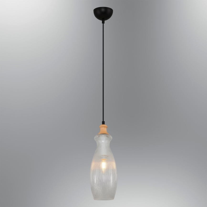 Полилей на кабел BOTTLE 1xE14/4W/230V прозрачен