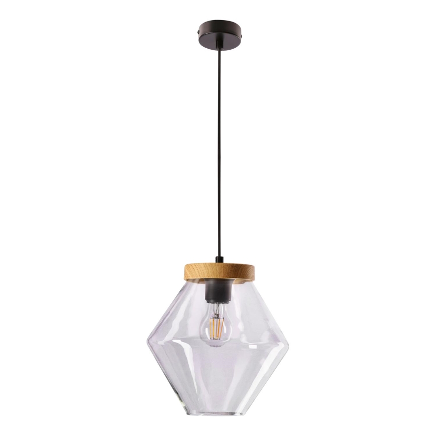 Полилей на кабел BRELS 1xE27/40W/230V прозрачен