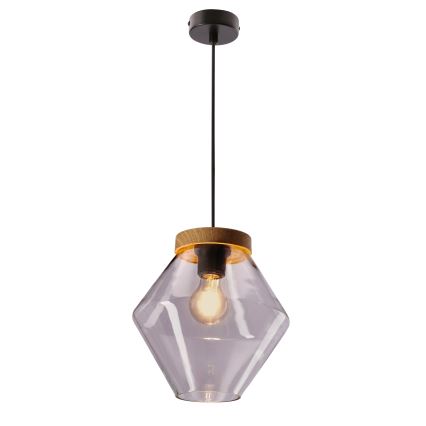 Полилей на кабел BRELS 1xE27/40W/230V прозрачен