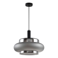 Полилей на кабел BRIZI 1xE27/40W/230V сив/опушен