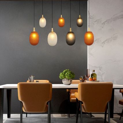 Полилей на кабел CACTUS 7xG9/5W/230V меден/сив/бял