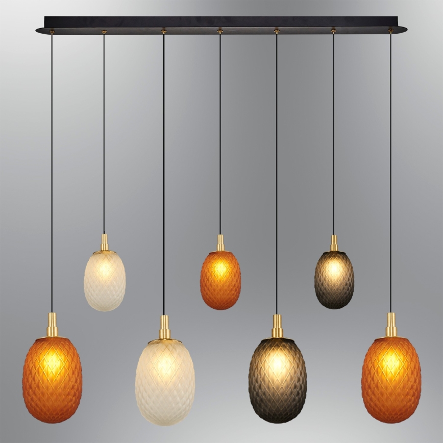 Полилей на кабел CACTUS 7xG9/5W/230V меден/сив/бял