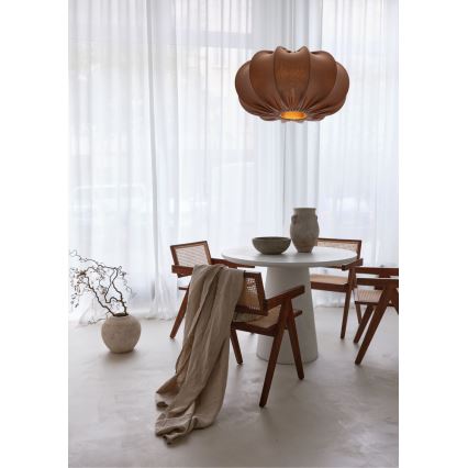 Полилей на кабел CAFEE 1xE27/40W/230V Ø 52 см, кафяв