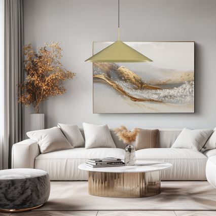 Полилей на кабел CAPITAL 1xGX53/15W/230V, диаметър 60 см, златен