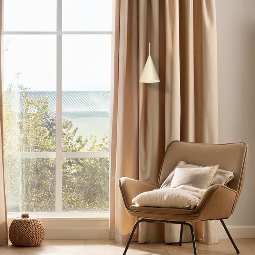 Полилей на кабел CAPITAL 1xGX53/15W/230V, с диаметър 17 см, в кремав цвят