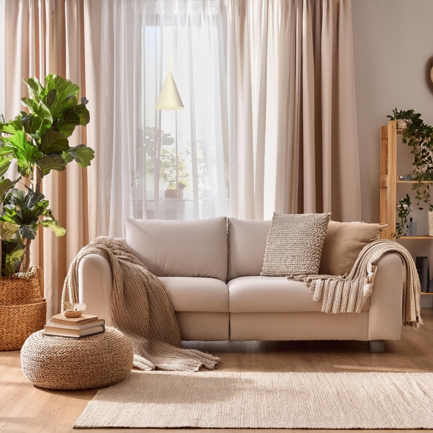 Полилей на кабел CAPITAL 1xGX53/15W/230V, с диаметър 17 см, в кремав цвят