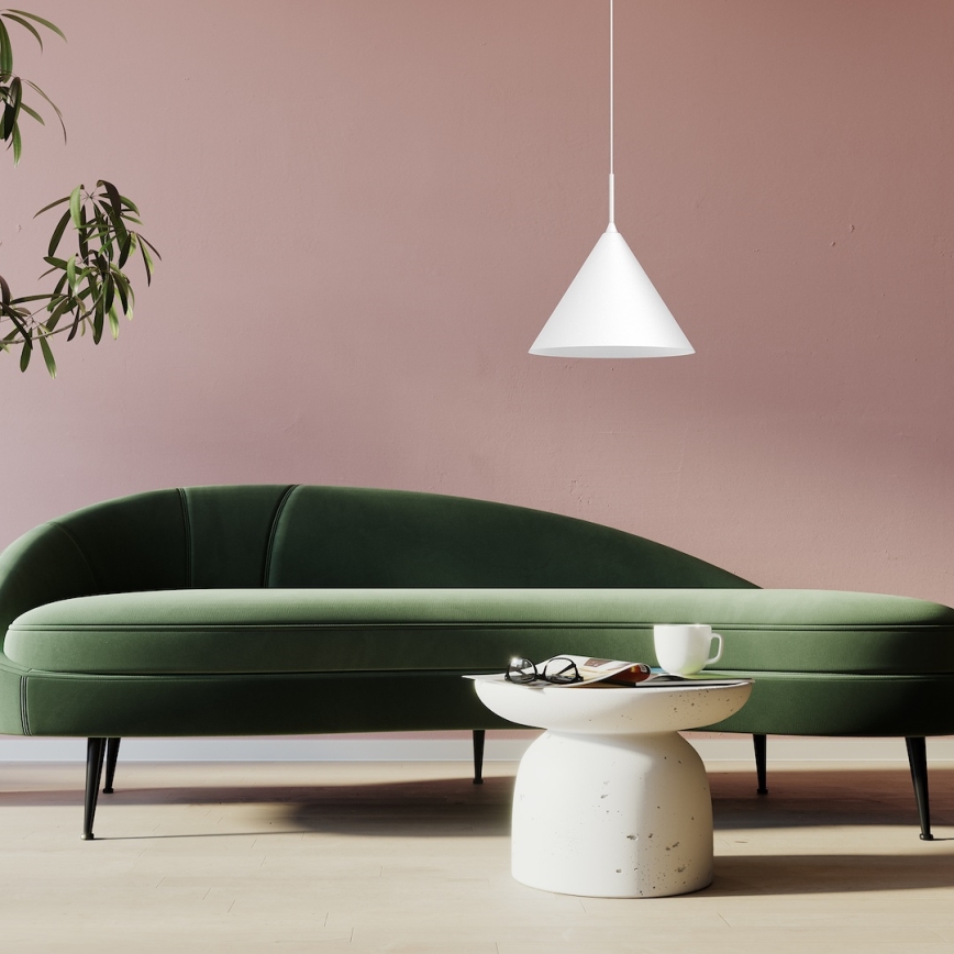 Полилей на кабел CAPITAL, 1xGX53/15W/230V, Ø 32 см, бял