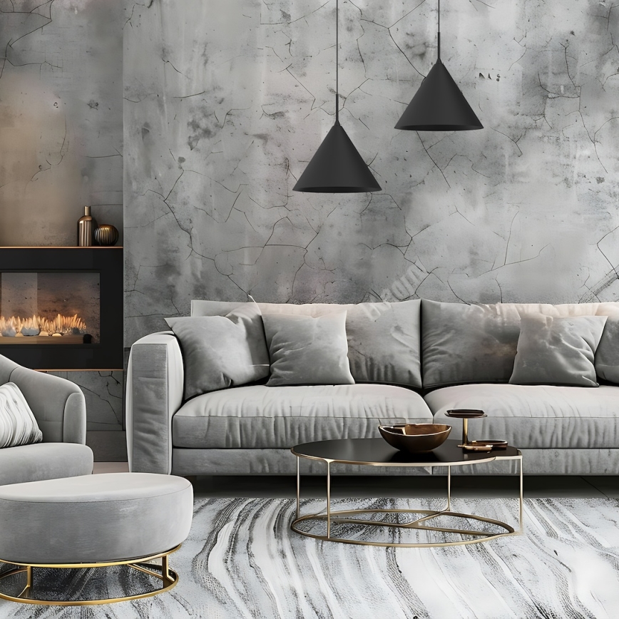 Полилей на кабел CAPITAL, 1xGX53/15W/230V, Ø 32 см, черен