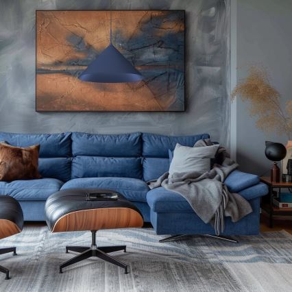 Полилей на кабел CAPITAL 1xGX53/15W/230V, Ø 46 см, син