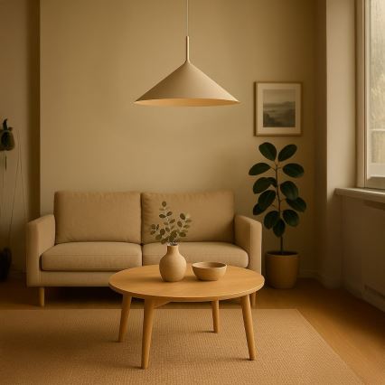 Полилей на кабел CAPITAL 1xGX53/15W/230V Ø 60 см бежов