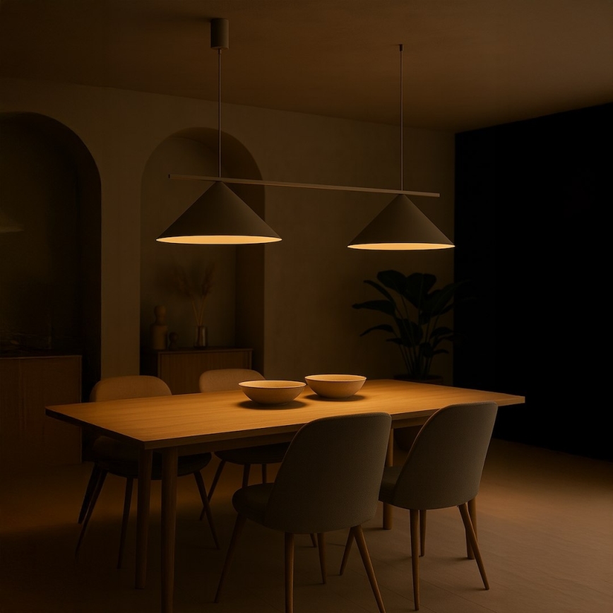 Полилей на кабел CAPITAL 2xGX53/15W/230V бежов