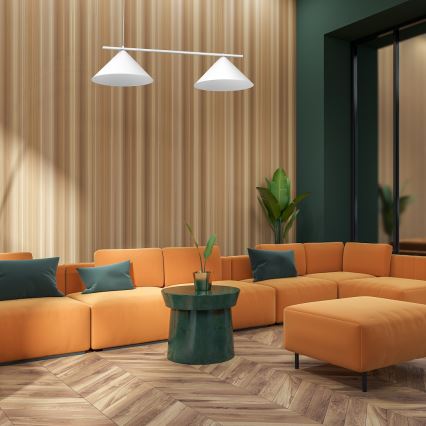 Полилей на кабел CAPITAL 2xGX53/15W/230V бял