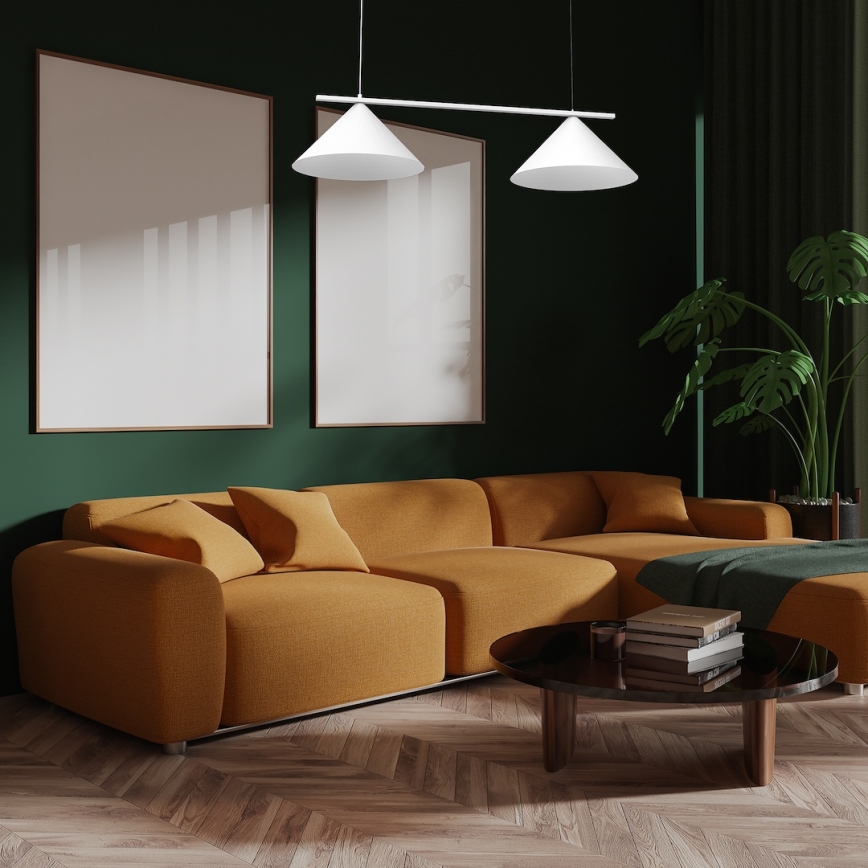 Полилей на кабел CAPITAL 2xGX53/15W/230V бял