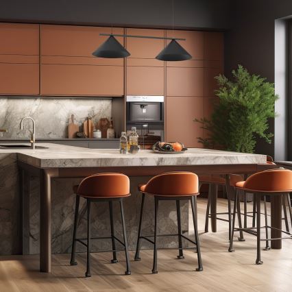 Полилей на кабел CAPITAL 2xGX53/15W/230V черен