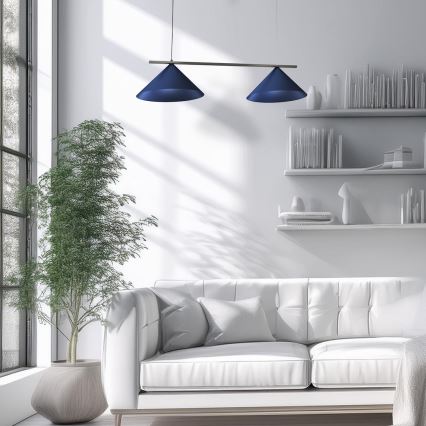 Полилей на кабел CAPITAL 2xGX53/15W/230V син